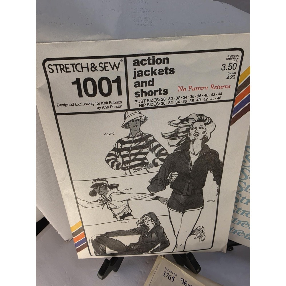 Vintage Stretch & Sew Pattern Lot of 5 UNCUT Ann Person Knit Sewing Patterns - Picture 3 of 7